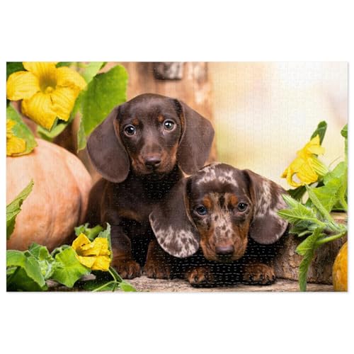 Erwachsenen-Puzzle, 1000-teiliges Holzpuzzle, Dackel-Porträt, Tier-Puzzle für aktives Denken, Party, Unterhaltung, Dekompressionsspielzeug, Geschenk, Familie, Eltern-Kind-Spiel Erwachsenen-Puzzle, 1000-teiliges Holzpuzzle, Dackel-Porträt, Tier-Puzzle für aktives Denken, Party, Unterhaltung, Dekompressionsspielzeug, Geschenk, Familie, Eltern-Kind-Spiel von CanGbay