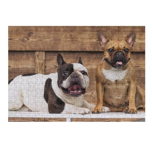 Holzpuzzle 500 Teile für Erwachsene, zwei niedliche Bulldogge, lustige Puzzles für Teenager, Kinder, Heimdekoration, Familienspiele, Spielzeug, bestes Geschenk, Eltern-Kind-Interaktives Spiel Holzpuzzle 500 Teile für Erwachsene, zwei niedliche Bulldogge, lustige Puzzles für Teenager, Kinder, Heimdekoration, Familienspiele, Spielzeug, bestes Geschenk, Eltern-Kind-Interaktives Spiel von CanGbay