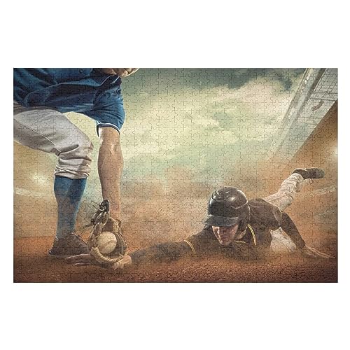Never Give Up Challenge 1000-teiliges Baseball-Puzzle, Lernpuzzle für Erwachsene, Holzpuzzle für Kinder, Jugendliche, Heimdekoration, lustiges Dekompressionsspiel Never Give Up Challenge 1000-teiliges Baseball-Puzzle, Lernpuzzle für Erwachsene, Holzpuzzle für Kinder, Jugendliche, Heimdekoration, lustiges Dekompressionsspiel von CanGbay