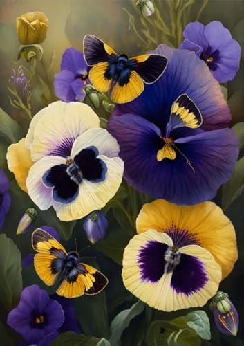 Pansies Schmetterlingspuzzle, 1000 Teile für Erwachsene, Blumen, Pflanzen, Schmetterlingspuzzle, Tierpuzzle, Holzpuzzle für Teenager, Kinder, Heimdekoration, Spielzeug Pansies Schmetterlingspuzzle, 1000 Teile für Erwachsene, Blumen, Pflanzen, Schmetterlingspuzzle, Tierpuzzle, Holzpuzzle für Teenager, Kinder, Heimdekoration, Spielzeug von CanGbay