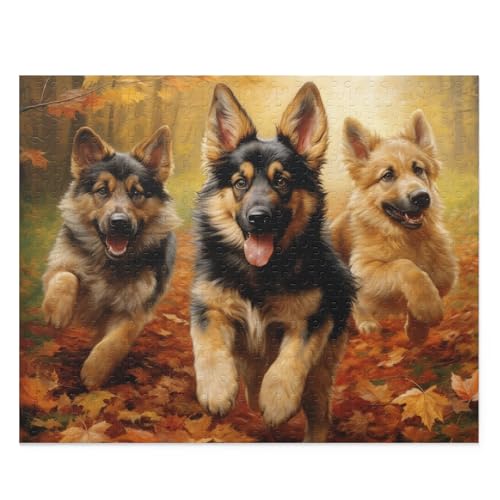 Puzzle 1000 Teile für Erwachsene, Deutsche Schäferhunde im Herbstpark, Holzpuzzle für Heimdekoration, lustiges Familienspielzeug, Lernspielzeug, Geschenke Puzzle 1000 Teile für Erwachsene, Deutsche Schäferhunde im Herbstpark, Holzpuzzle für Heimdekoration, lustiges Familienspielzeug, Lernspielzeug, Geschenke von CanGbay