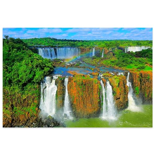 Puzzle 1000 Teile für Erwachsene - Iguacu Impressive Falls Brasilien Süd Puzzles Spielzeug - 1000 Teile Puzzle für Erwachsene Scenic Series Family Challenging Games Schwieriges Puzzle Beste Geschenke Puzzle 1000 Teile für Erwachsene - Iguacu Impressive Falls Brasilien Süd Puzzles Spielzeug - 1000 Teile Puzzle für Erwachsene Scenic Series Family Challenging Games Schwieriges Puzzle Beste Geschenke von CanGbay