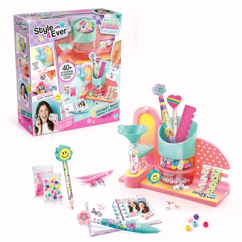 Canal Toys STYLE 4 EVER – Mini Stationery Maker OFG 323 – DIY Stationery Set für Mädchen – Cute Stationery zum Selbstgestalten mit Stiften, Notizbuch & Scrapbook Zubehör, Rosa von Canal Toys