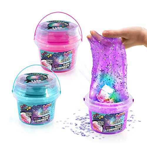 Canal Toys Cosmic Slime – 350g Schleim mit LED-Licht und Dekoration – Bunter Kosmetikschleim für Kinder – SSC 217 Mehrfarbig von Canal Toys