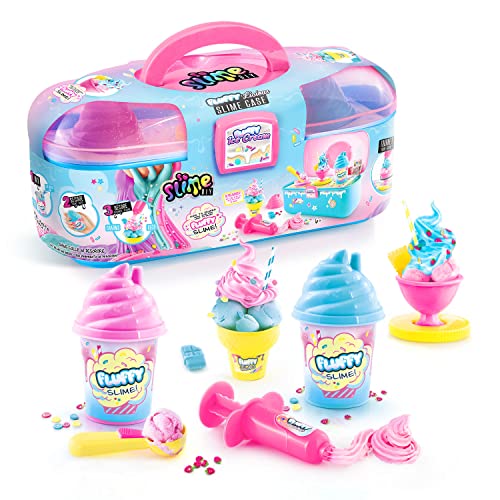 Canal Toys Fluffy Koffer mit Zubehör, Slime zum Selbermachen, 6 Jahre, SSC 206, Violett von Canal Toys