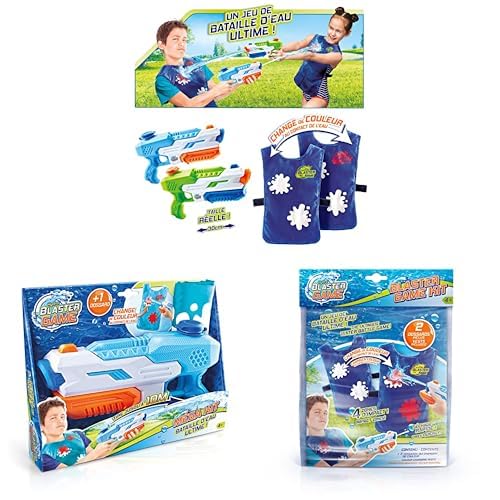 Canal Toys - Hydro Blaster EXT 001- Wasserpistole und wasseraktivierte Weste, Hydro Blaster Set, Wasserpistole & farbwechselnde Zielweste, blau, EXT 002- Wasseraktivierte Zielwesten für Wasserpistolen Canal Toys - Hydro Blaster EXT 001- Wasserpistole und wasseraktivierte Weste, Hydro Blaster Set, Wasserpistole & farbwechselnde Zielweste, blau, EXT 002- Wasseraktivierte Zielwesten für Wasserpistolen von Canal Toys