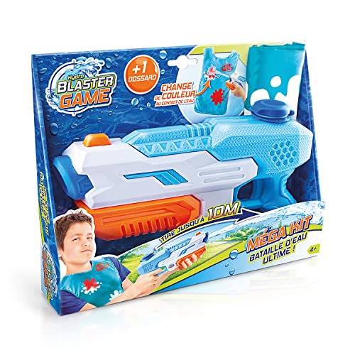 Canal Toys - Hydro Blaster EXT 005- Wasserpistole und wasseraktivierte Weste, Spritzpistole mit farbwechselnder Zielweste, Soaker-Wasserpistole, perfekt für Sommer, Pool und Garten, Mega Kit von Canal Toys