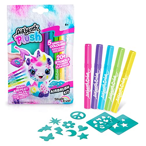 Canal Toys OFG 239 Colorea tu mascota Refill Kit-rotuladores + plantillas-OFG239 Einhorn Airbrush Plus Nachfüllpackungen (Farbe Dein Haustier), weiß, S von Canal Toys