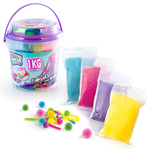 Canal Toys- Riesiges Schleim-Fass - 1 kg Slime 4 Farben mit Spielzeug - Basteln für Kinder CCC 017, Mittel Canal Toys- Riesiges Schleim-Fass - 1 kg Slime 4 Farben mit Spielzeug - Basteln für Kinder CCC 017, Mittel von Canal Toys