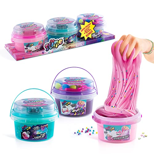 Canal Toys - So Slime - 2 Eimer + 1 Bonus Slime Mix in Pack - Slime Mix in Pack 3 Buckets - SSC220 von Canal Toys