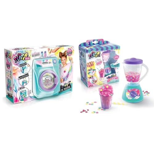 Canal Toys So Slime SSC 134 DIY Tie Dye Slime mit Waschmaschine Mixer und SSC 153 DIY Slime Milkshake Maker mit Perlen für Dekorationen und Mixer Machen Sie Ihre eigenen duftenden Schleim von Canal Toys