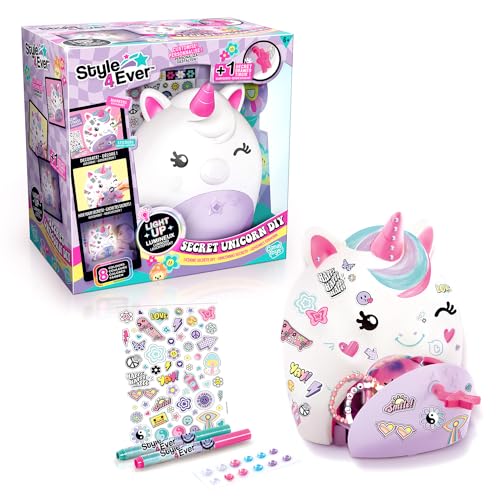 Canal Toys Style for Ever-Lampe Einhorn Figur zum Dekorieren und Schublade Secret-OFG 301, weiß Canal Toys Style for Ever-Lampe Einhorn Figur zum Dekorieren und Schublade Secret-OFG 301, weiß von Canal Toys
