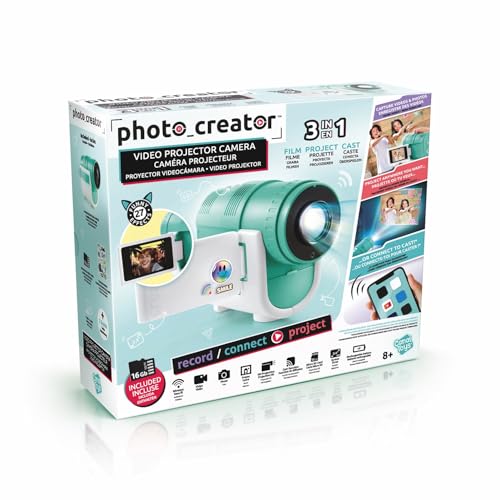 Canal Toys Video Creator – Projektorkamera mit 16 GB Speicherkarte & Cast-Funktion - Camcorder mit Projektor & LCD-Display - für Kinder ab 8 Jahren - kompakt & leicht von Canal Toys