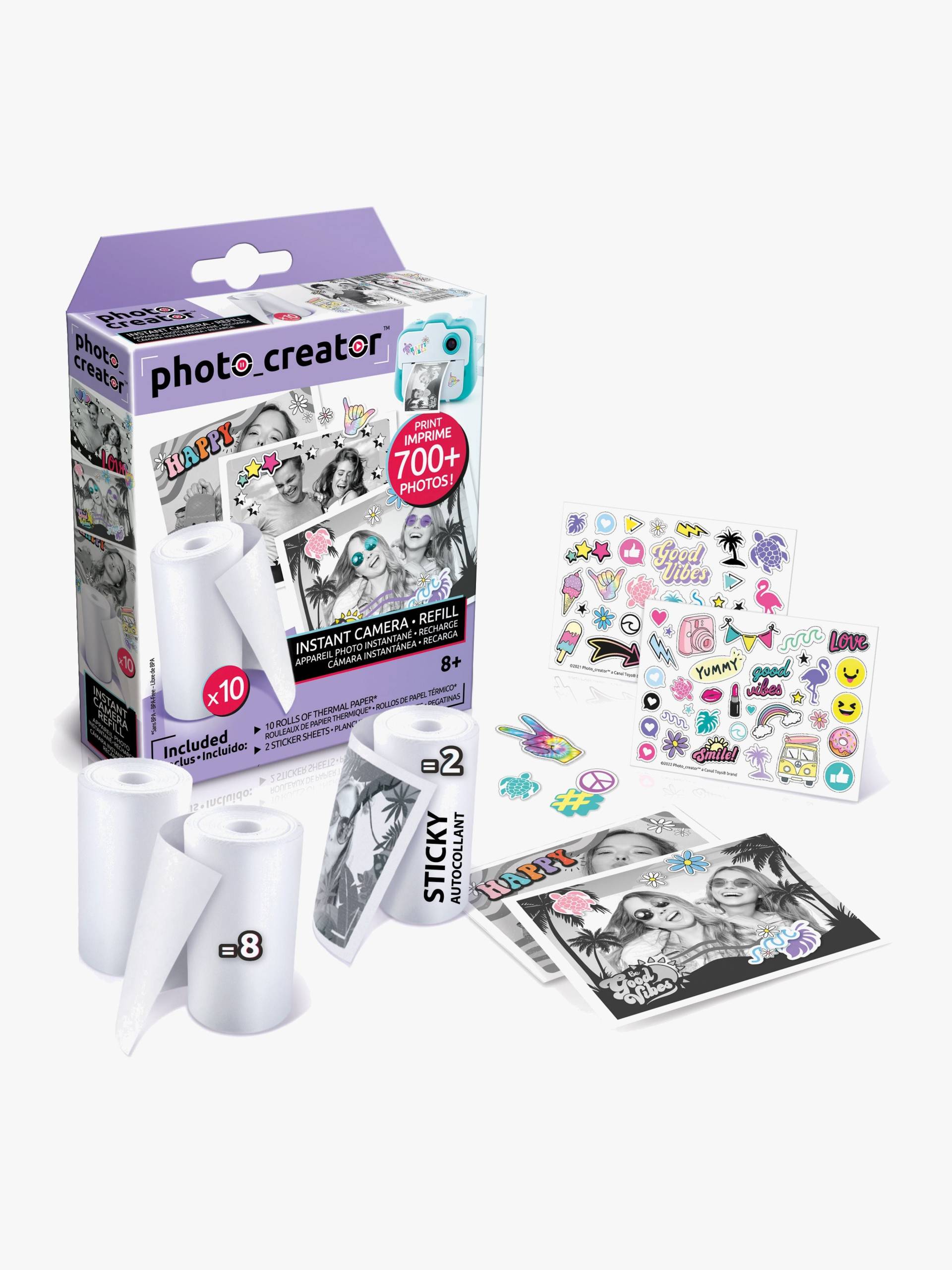 Photo Creator Polaroidkamera Nachfüllpapier &  Aufkleber von Canal Toys