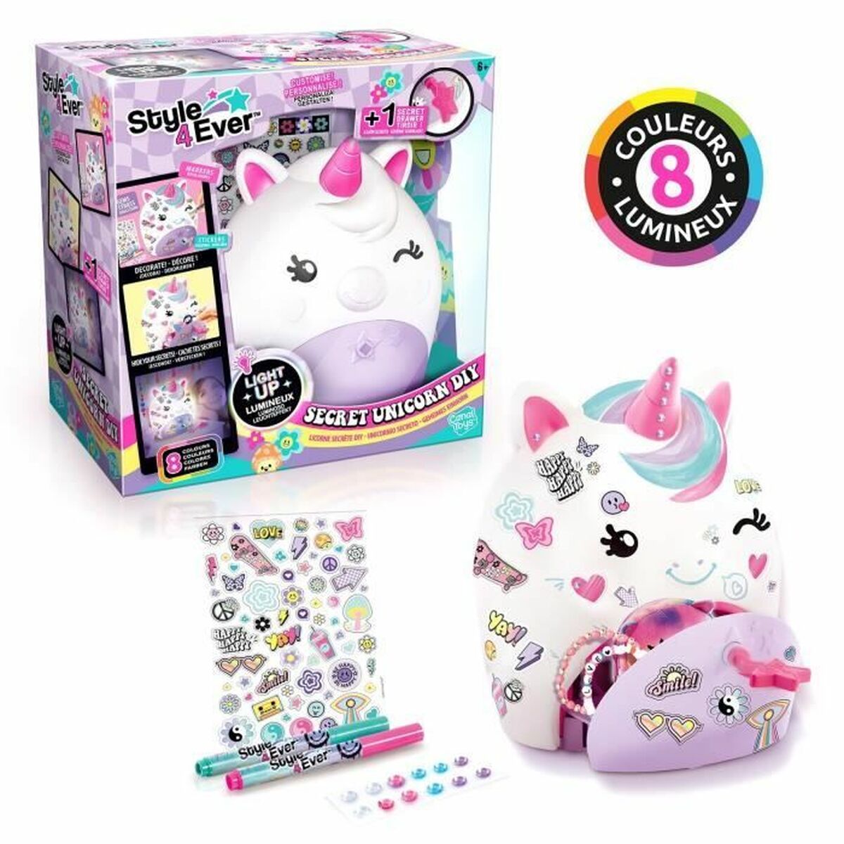 Zeichenset Canal Toys Secret Unicorn Lamp von Canal Toys