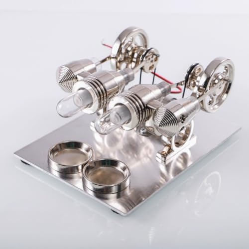 Stirlingmotor Bausatz, Heißluft Stirlingmotor Sterling Motoren Bausatz, 4 Zylinder Stirling Motor Modell Mit LED Licht, Heißluft Sterling Engine Dampfmaschine Pädagogisches Spielzeug Für Kinder Stirlingmotor Bausatz, Heißluft Stirlingmotor Sterling Motoren Bausatz, 4 Zylinder Stirling Motor Modell Mit LED Licht, Heißluft Sterling Engine Dampfmaschine Pädagogisches Spielzeug Für Kinder von Candeon