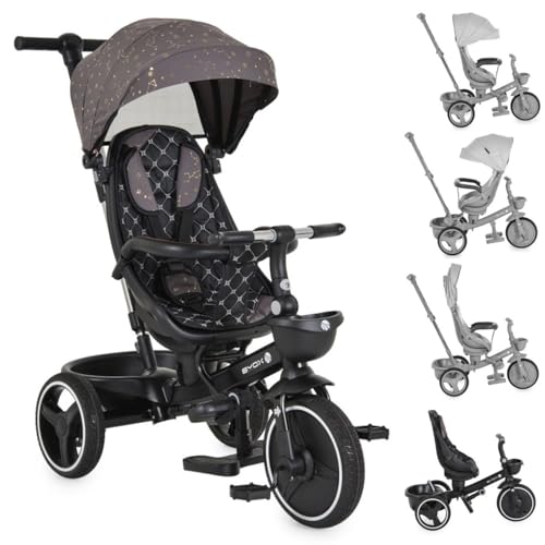Cangaroo Byox Dreirad Tricycle Fusion verstellbar PU-Reifen drehbarer Sitz Schiebestange, Farbe:grau Cangaroo Byox Dreirad Tricycle Fusion verstellbar PU-Reifen drehbarer Sitz Schiebestange, Farbe:grau von Cangaroo