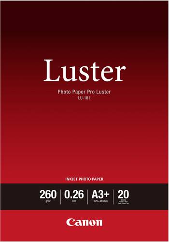 Canon Photo Paper Pro Luster LU-101 6211B008 Fotopapier DIN A3+ 260 g/m² 20 Blatt Seidenglänzend von Canon
