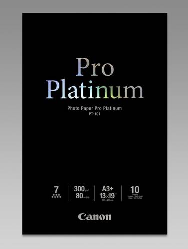 Canon Photo Paper Pro Platinum PT-101 2768B018 Fotopapier DIN A3+ 300 g/m² 10 Blatt Hochglänzend von Canon