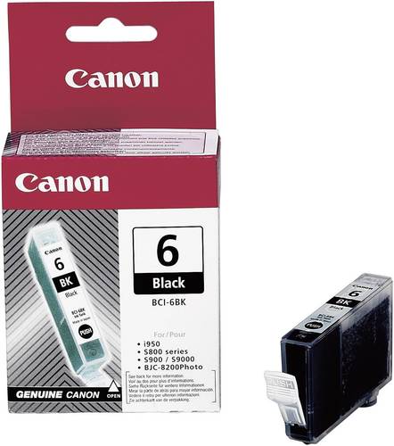 Canon Druckerpatrone BCI-6BK Original Schwarz 4705A002 von Canon