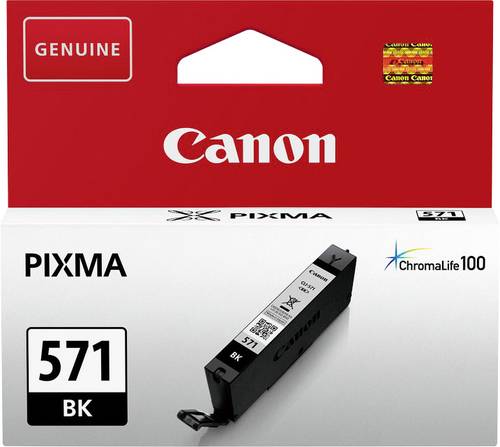 Canon Druckerpatrone CLI-571BK Original Foto Schwarz 0385C001 von Canon