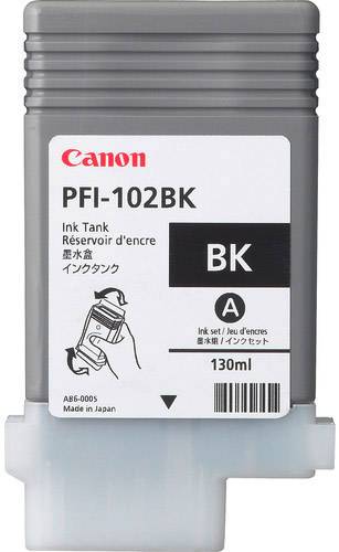 Canon Druckerpatrone PFI-102BK Original Schwarz 0895B001 von Canon