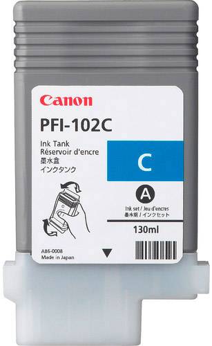 Canon Druckerpatrone PFI-102C Original Cyan 0896B001 von Canon