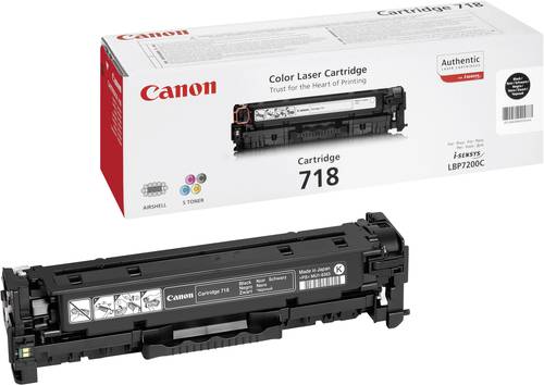 Canon 718 BK 2662B002 Tonerkassette Original Schwarz 3400 Seiten Toner von Canon