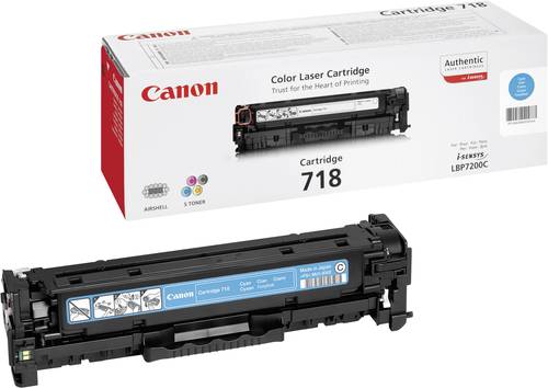 Canon 718 C 2661B002 Tonerkassette Original Cyan 2900 Seiten Toner von Canon