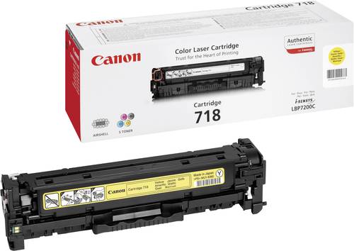 Canon 718 Y 2659B002 Tonerkassette Original Gelb 2900 Seiten Toner von Canon