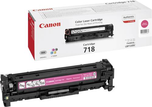 Canon 718M 2660B002 Tonerkassette Original Magenta 2900 Seiten Toner von Canon