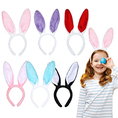 Capaneus Hasenohren Kinder Mädchen,Plüsch Hasen Ohren Haarreif,Kaninchenohren Set für kinder für Ostern Geburtstag Hochzeit Party Haarstyling Fasching Kostüm Cosplay Dekoration von Capaneus