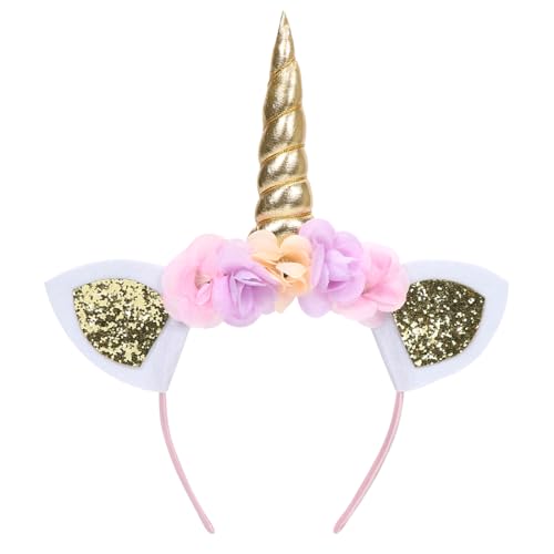 Capaneus Einhorn Haarreif, Haarreif Einhorn mit Ohren Blumen, Einhorn Haarreif Kinder Damen, Haarschmuck Einhorn für Kinder Damen Karneval Fasching Geburtstag Halloween Accessoires Capaneus Einhorn Haarreif, Haarreif Einhorn mit Ohren Blumen, Einhorn Haarreif Kinder Damen, Haarschmuck Einhorn für Kinder Damen Karneval Fasching Geburtstag Halloween Accessoires von Capaneus