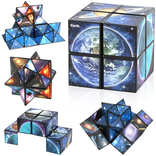 Sternenwürfel Zauberwürfel, Infinity Cube, Anti Stress Würfel IQ Puzzle, Unendlichkeitswürfel Zappelspielzeug, Magic Cube, Zauberwurfel Spiele, Geschenkideen ab 6 7 8 9 10 11 Jahre Jungen Mädchen von Capaneus