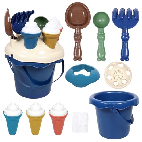 Capgoost Sandspielzeug Set, 9 Stück Reise Sandspielzeug Kinder, Sandspielzeug EIS, Sandkasten Strand Spielzeug mit Sandschaufel, Sandförmchen, Outdoor Sandspielzeug für ab 3 4 5 Jahre Mädchen Junge Capgoost Sandspielzeug Set, 9 Stück Reise Sandspielzeug Kinder, Sandspielzeug EIS, Sandkasten Strand Spielzeug mit Sandschaufel, Sandförmchen, Outdoor Sandspielzeug für ab 3 4 5 Jahre Mädchen Junge von Capgoost