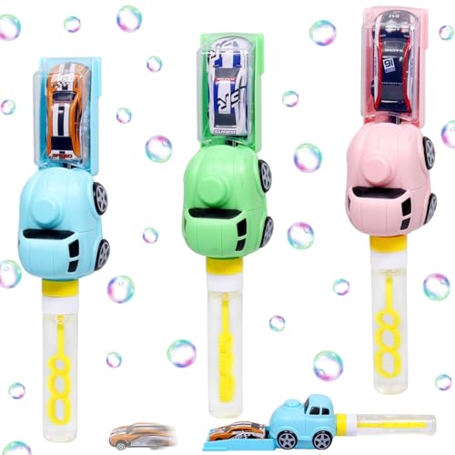Seifenblasen Set, 3 Stück Seifenblasen Stab mit Mini Auto, Mini Seifenblasen Kinder, Seifenblasenstab für Kinder, Seifenblasenstäbe für Hochzeit Kindergeburtstag Party Mitgebsel Sommer Spielzeug Seifenblasen Set, 3 Stück Seifenblasen Stab mit Mini Auto, Mini Seifenblasen Kinder, Seifenblasenstab für Kinder, Seifenblasenstäbe für Hochzeit Kindergeburtstag Party Mitgebsel Sommer Spielzeug von Capgoost