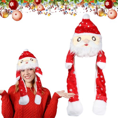 Weihnachtsmütze Plüsch, Lustige Nikolausmütze, Weihnachtsmütze Beweglicher Ohren, Weihnachts Mütze Plüsch, Weihnachtsmann Mütze mit Beweglichen Ohren, Christmas Hat, Santa Hat für Erwachsene Kinder(B) Weihnachtsmütze Plüsch, Lustige Nikolausmütze, Weihnachtsmütze Beweglicher Ohren, Weihnachts Mütze Plüsch, Weihnachtsmann Mütze mit Beweglichen Ohren, Christmas Hat, Santa Hat für Erwachsene Kinder(B) von Capgoost