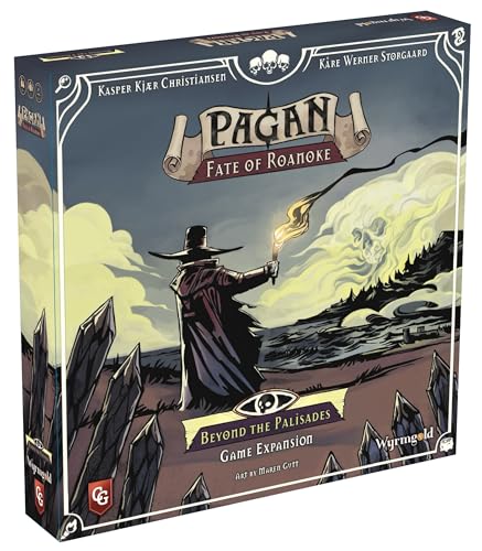 Capstone Games Pagan: Fate of Roanoke - Beyond The Palisades Erweiterungspaket, Dueling Witch & Hunter Asymmetrisches Deduktions-Kartenspiel gefüllt mit Intrigen & Mystery, 2 Spieler, 60 Minuten von Capstone Games