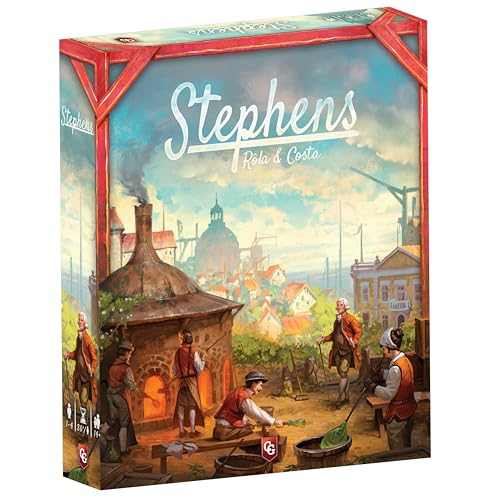 Capstone Games | Stevens | Board Game | Become The Town's Top Glassmaker | A Set Collection Game for 1 to 4 Players Ages 12+ | Game in English Capstone Games | Stevens | Board Game | Become The Town's Top Glassmaker | A Set Collection Game for 1 to 4 Players Ages 12+ | Game in English von Capstone Games