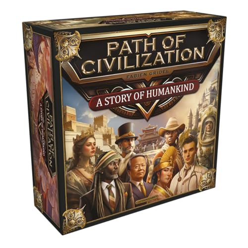 Captain Games | Path of Civilization | Kennerspiel | Brettspiel | 1-5 Spieler | Ab 14+ Jahren | 20 Minuten pro Spieler | Deutsch von Captain Games