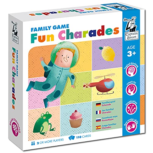 Captain Smart Lernspiel für Kinder Scharade Kreativität Fantasie Familienspiel Brettspiel für 3 Jahre Jungen & Mädchen 2+ Spieler Lernspielzeug Geschenk für Kinder 3-9 Jahre Fun Charades Captain Smart Lernspiel für Kinder Scharade Kreativität Fantasie Familienspiel Brettspiel für 3 Jahre Jungen & Mädchen 2+ Spieler Lernspielzeug Geschenk für Kinder 3-9 Jahre Fun Charades von Captain Smart