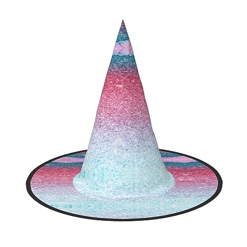 Einzigartiger Halloween-Hut in Blau, Rosa und Lila, Pastellfarben, Oxford-Stoff, perfekt für Partys und Kostümveranstaltungen von CarXs