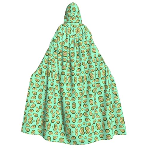 Fresh Tropical Fruit Avocado Unisex Hooded Cloak - Ideal for Role Play Costume Cosplay, Easter, Carnival, and Motto Parties von CarXs