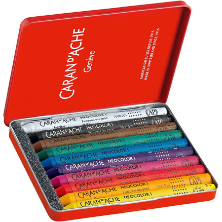 CARAN D'ACHE Neocolor I - Ölkreide, L 10 cm, Dicke 8,5 mm, Sortierte Farben, 10 Stk/ 1 Pck CARAN D'ACHE Neocolor I - Ölkreide, L 10 cm, Dicke 8,5 mm, Sortierte Farben, 10 Stk/ 1 Pck von Caran D'ache