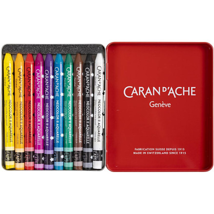 CARAN D'ACHE Neocolor II, L 10 cm, Dicke 8,5 mm, Sortierte Farben, 10 Stk/ 1 Pck CARAN D'ACHE Neocolor II, L 10 cm, Dicke 8,5 mm, Sortierte Farben, 10 Stk/ 1 Pck von Caran D'ache