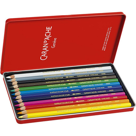 CARAN D'ACHE Supracolor II, L 17 cm, Mine 3.8 mm, Sortierte Farben, 12 Stk/ 1 Pck CARAN D'ACHE Supracolor II, L 17 cm, Mine 3.8 mm, Sortierte Farben, 12 Stk/ 1 Pck von Caran D'ache