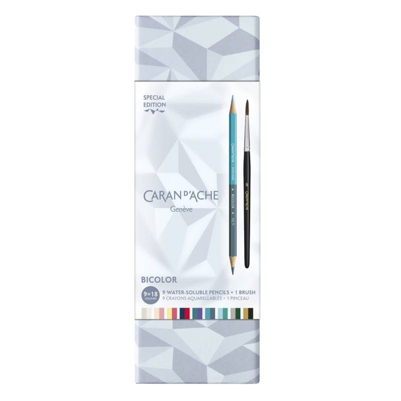 Caran d'Ache Buntstifte Bicolor Alpine Frost 9Stk. - Special Edition von Caran d'Ache