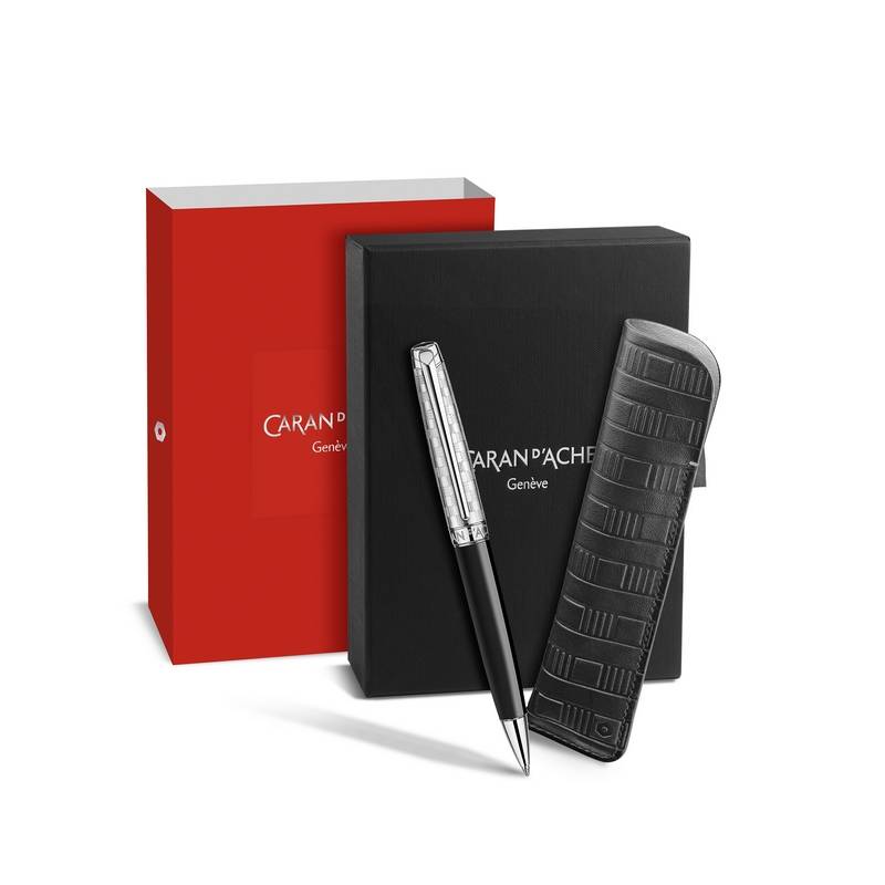 Caran d'Ache Kugelschreiber Set Leman Damier - Special Edition von Caran d'Ache
