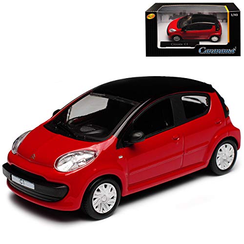 Cararama Citroen C1 5 Türer Rot mit Schwarzem Dach 1. Generation 2005-2013 1/43 Modell Auto mit individiuellem Wunschkennzeichen Cararama Citroen C1 5 Türer Rot mit Schwarzem Dach 1. Generation 2005-2013 1/43 Modell Auto mit individiuellem Wunschkennzeichen von Cararama