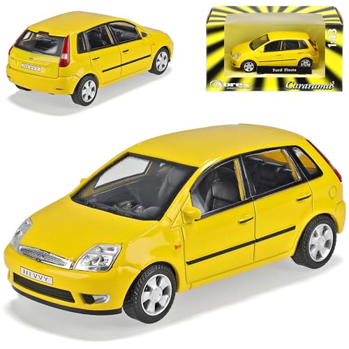 Cararama Ford Fiesta Yellow 2004 Neu Gelb 1/43 Modellauto Modell Auto von Cararama